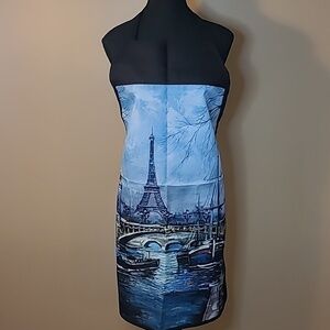 PARIS Themed Bib Apron Including The Eiffel Tower